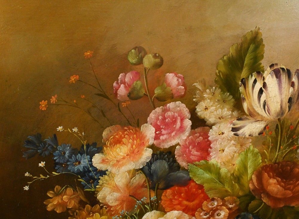 Georgian Floral Oil Painting Still Life Gilt Frame photo buy