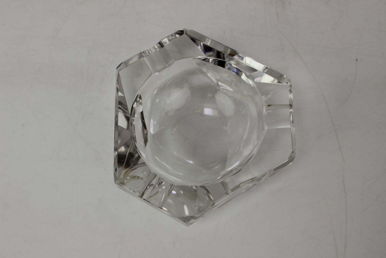 Mid Century Ashtray   Diamond By Bohemia Glass, 1970's photo vinterior