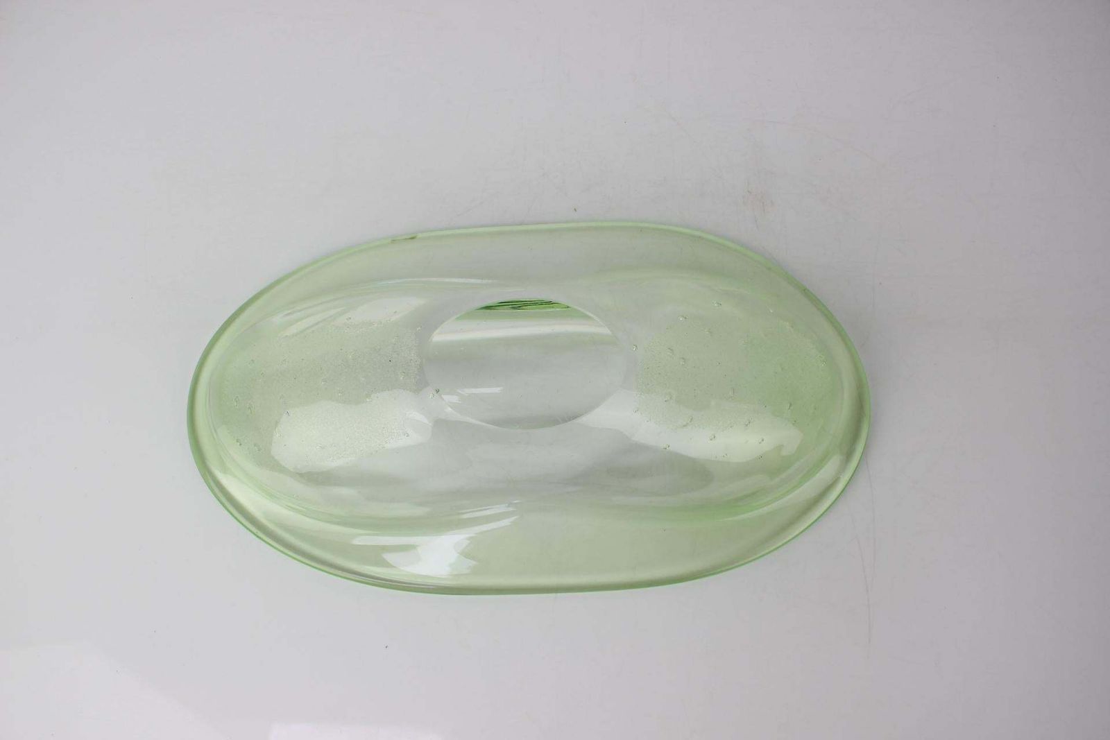 Mid Century Art Glass Bowl By Zelezno Borske Sklo, 1960's photo vinterior