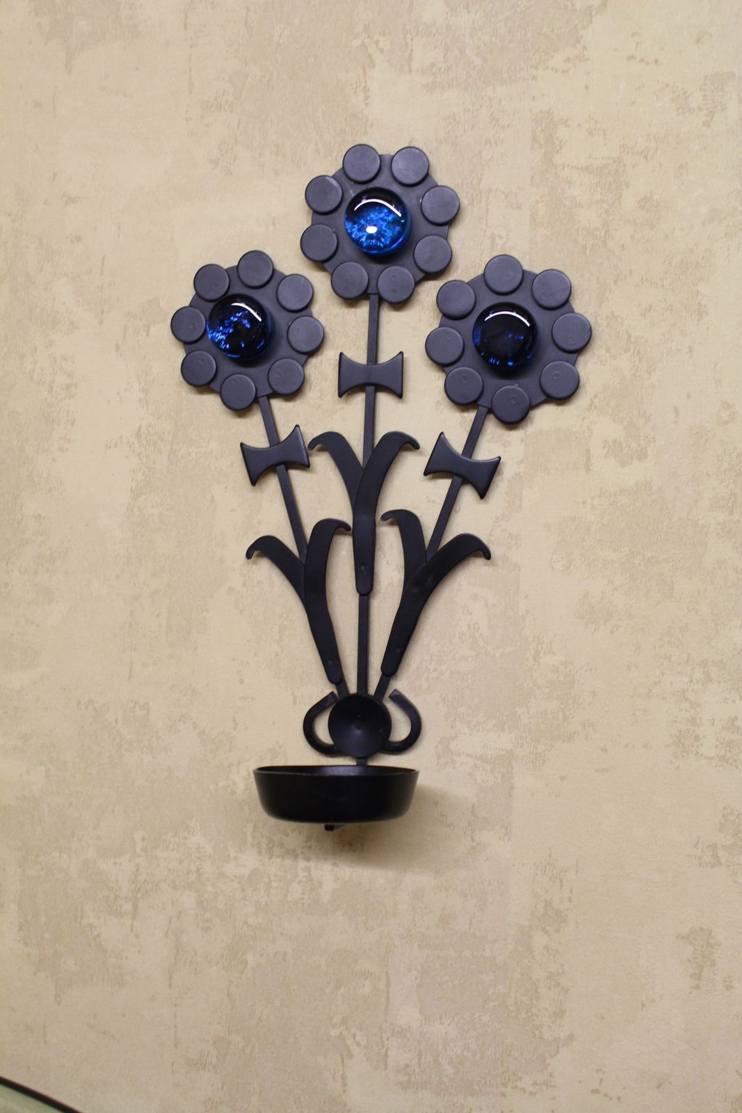 1960’s Dantoft Of Denmark Metal And Glass Candle Sconce photo for sale