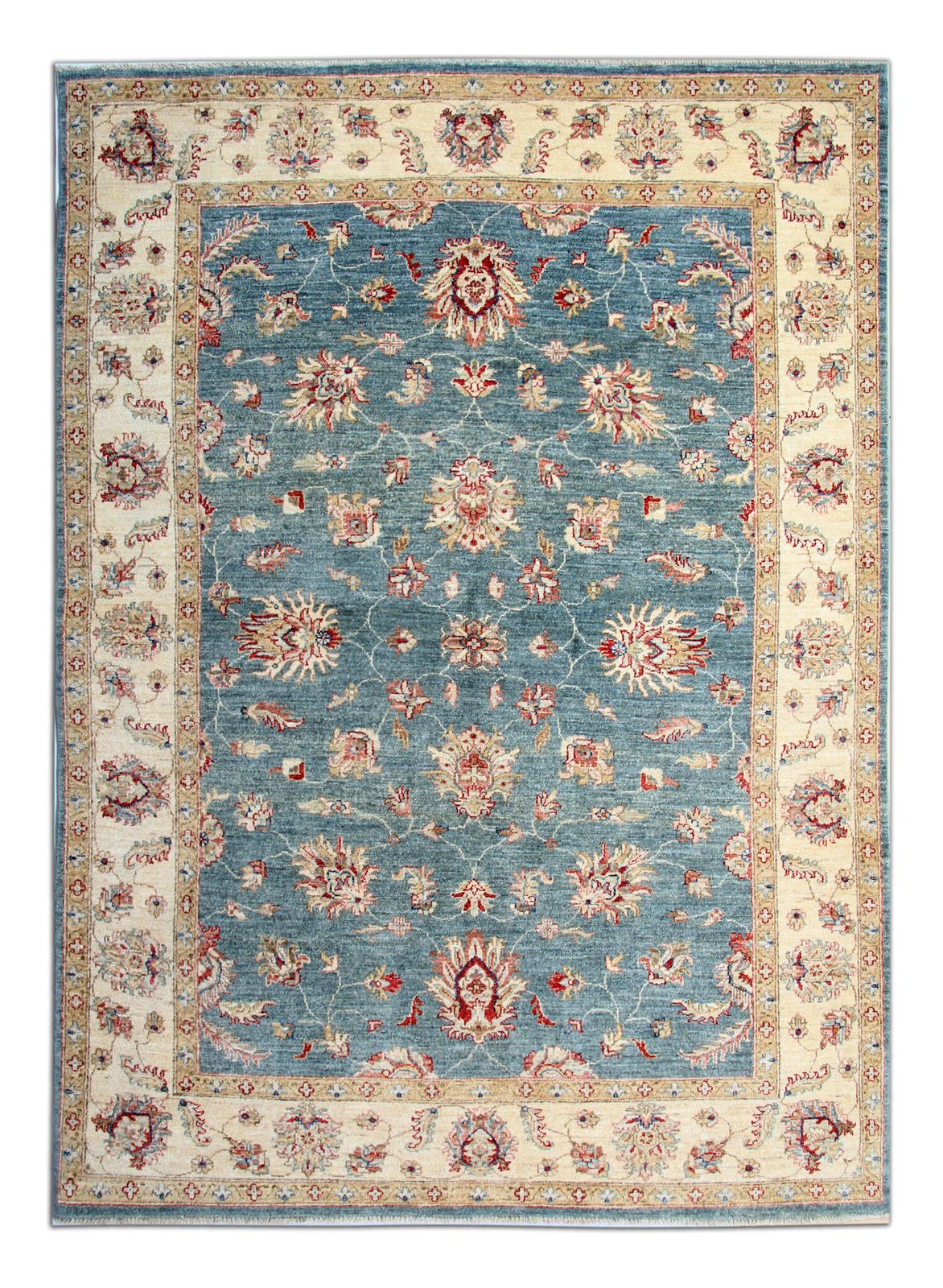 photo furniture Handwoven Ziegler Rug Traditional Floral Wool Area Rug