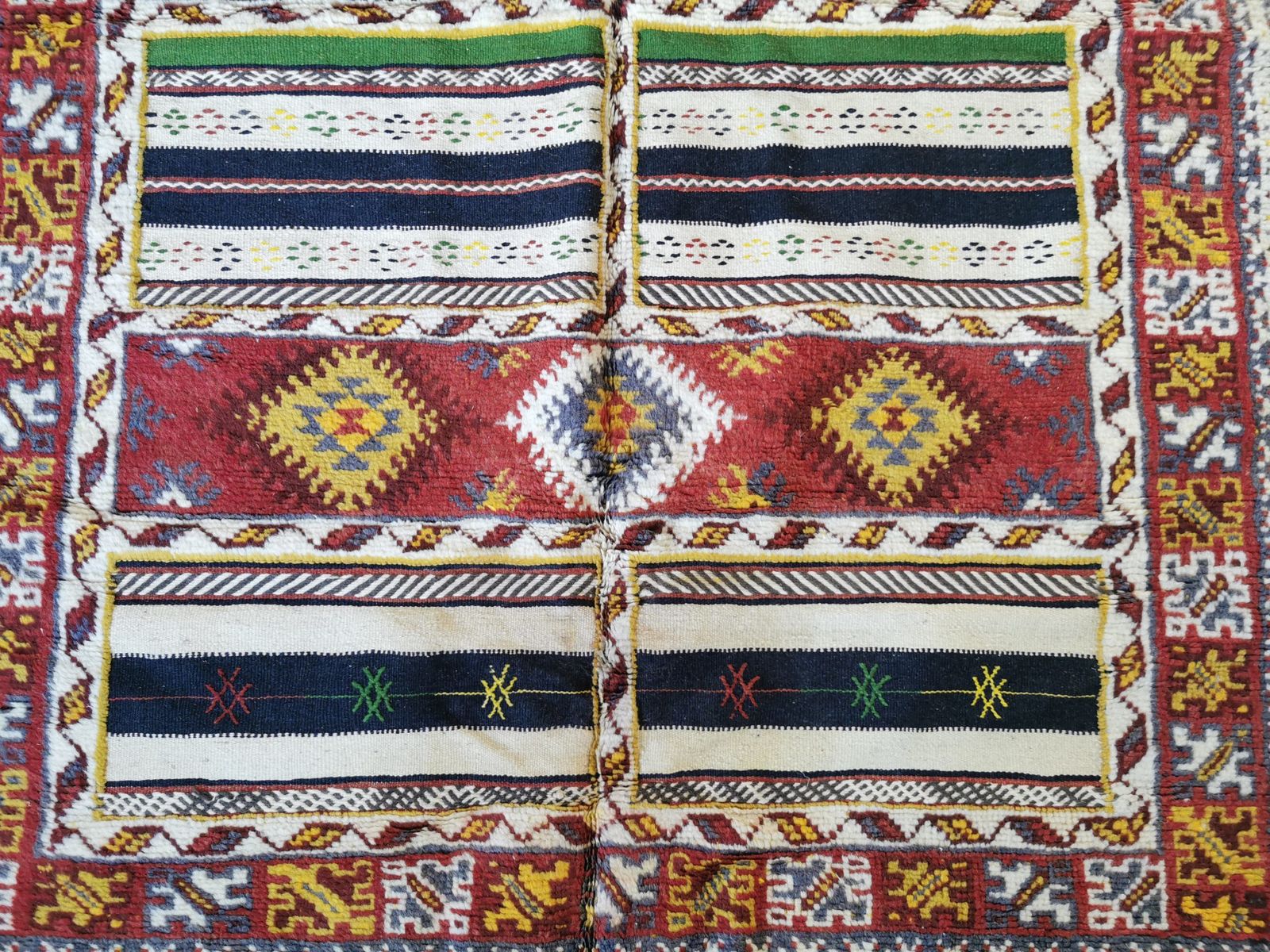 Traditional Handmade Moroccan Berber Rug Made Of Camel Hair Genuine Berber Carpet photo 1200.0
