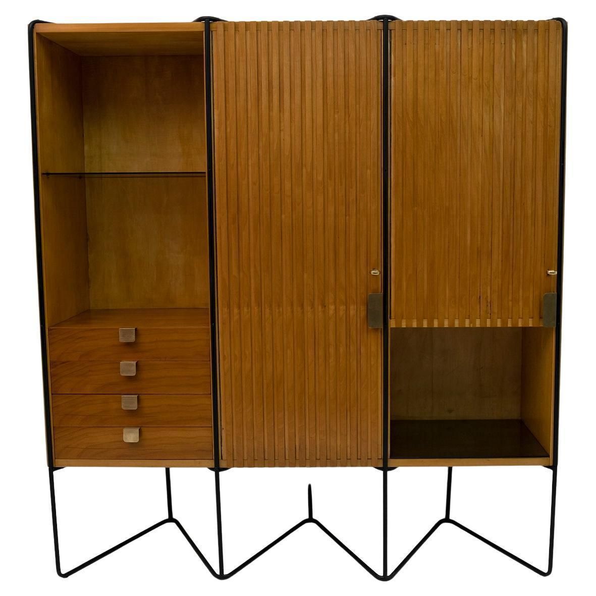 Taichiro Nakai Teak Wall Cabinet By Consorzio La Permanente Mobili, 1950s photo furniture