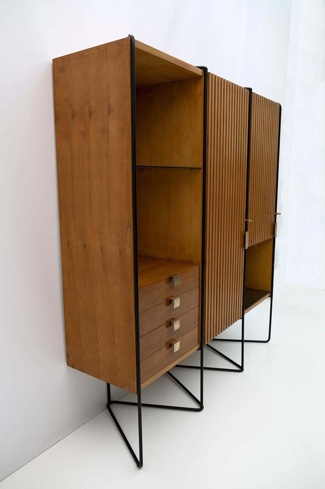 Taichiro Nakai Teak Wall Cabinet By Consorzio La Permanente Mobili, 1950s photo buy