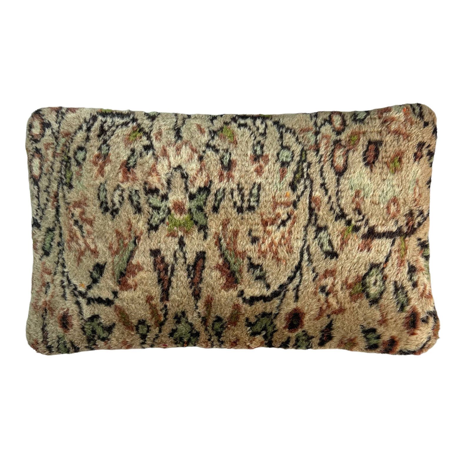 12'' X 20'' Vintage Hand Made Rug Cushion Cover, 30 X 50 Cm Decorative Rug Pillow Cover, Large Vintage Turkish Rug Cushion Cover