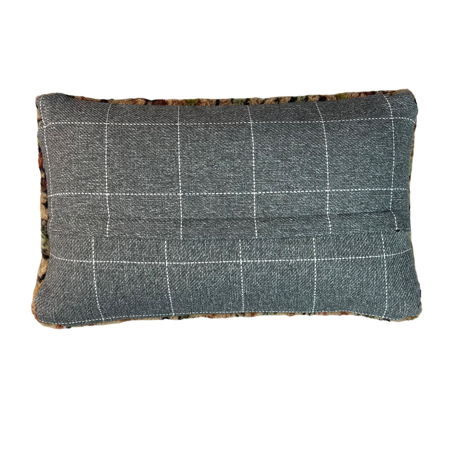 12'' X 20'' Vintage Hand Made Rug Cushion Cover, 30 X 50 Cm Decorative Rug Pillow Cover, Large Vintage Turkish Rug Cushion Cover photo for sale