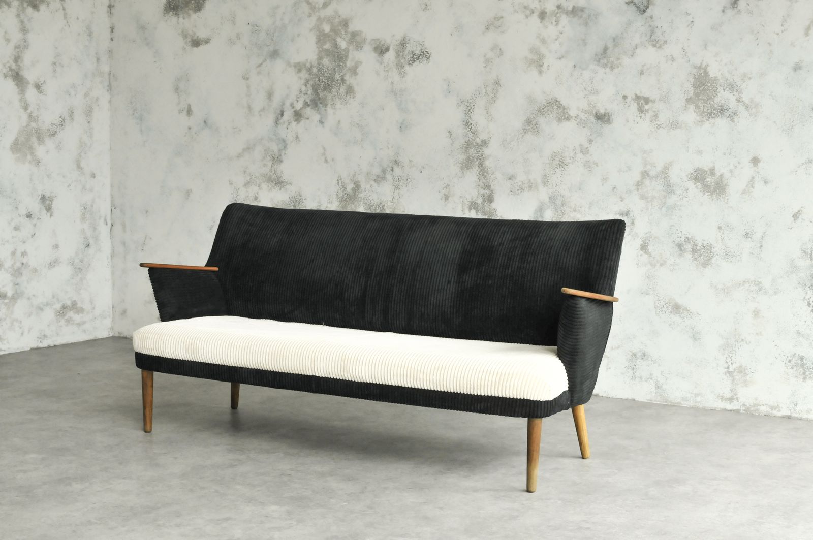 Danish Double Sofa Teak Handles photo furniture