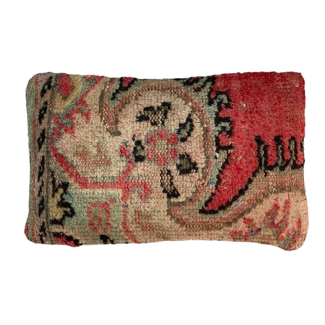12'' X 20'' Vintage Handgemaakte Tapijtsierkussenhoes, 30 X 50 Cm Decoratieve Tapijtsierkussenhoes, Groot Vintage Turks Tapijtsierkussenhoes