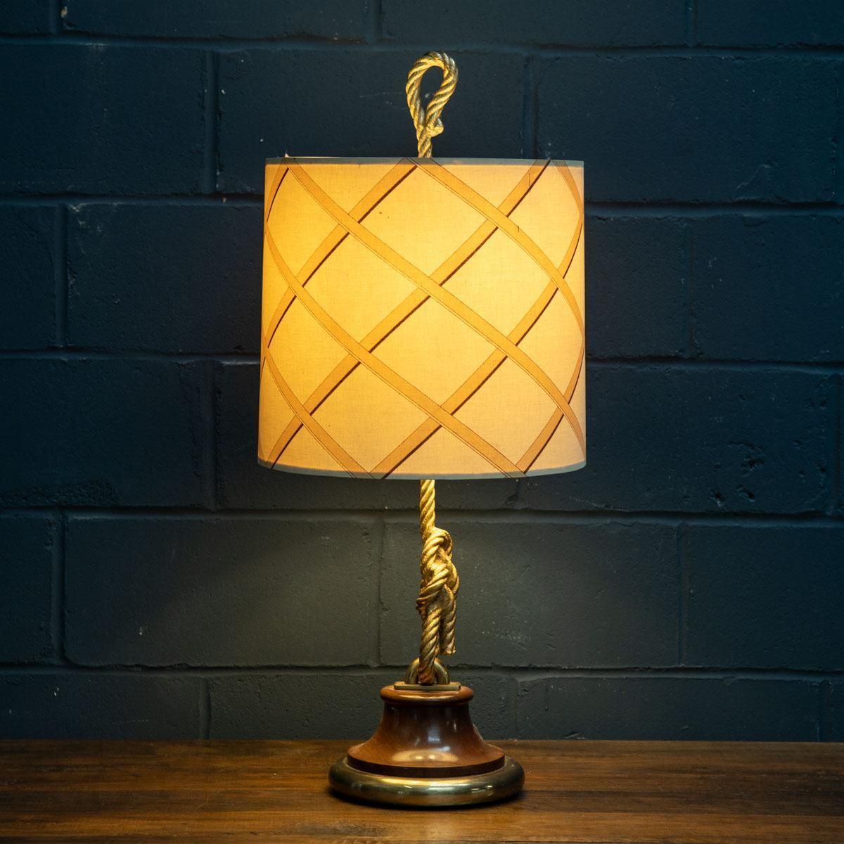 20th Century Large Table Lamp With Original Shade Attributable To Gucci, C.1980 photo 1195.0