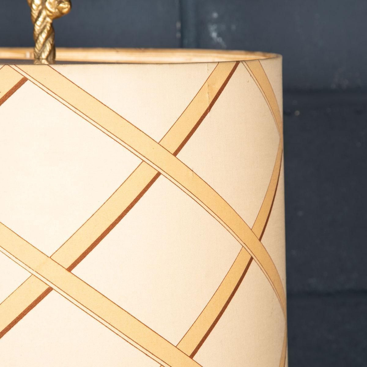 20th Century Large Table Lamp With Original Shade Attributable To Gucci, C.1980 photo buy