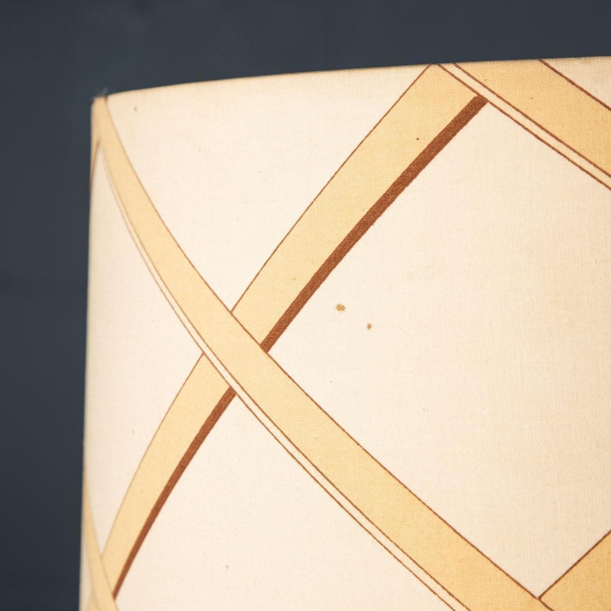photo buy 20th Century Large Table Lamp With Original Shade Attributable To Gucci, C.1980