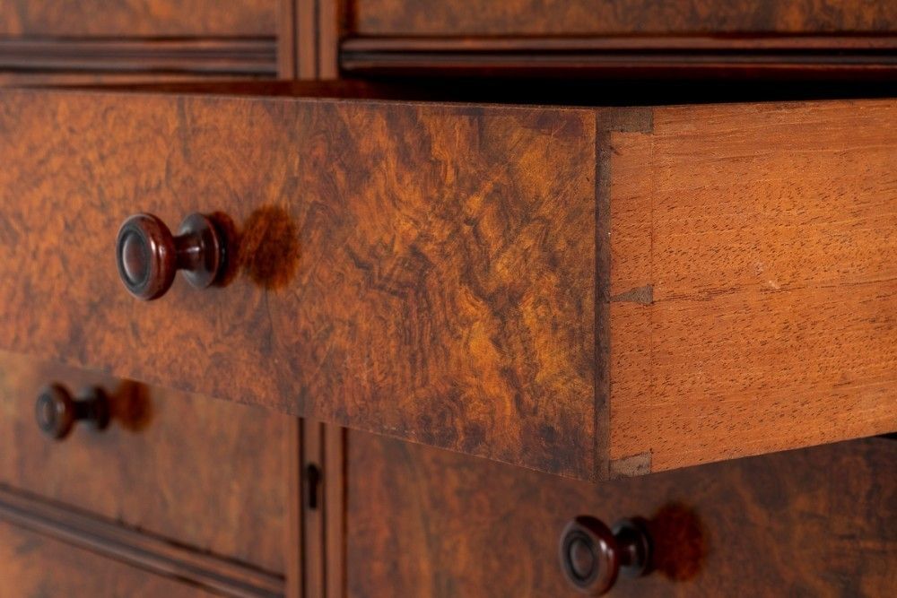 Victorian Antique Cabinet Chest Drawers 1860 photo for sale