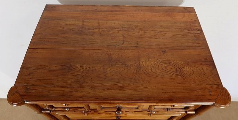 Bamboo Spirit Semainier In Solid Pitch Pine, Art Nouveau, 1900 photo 4274.5