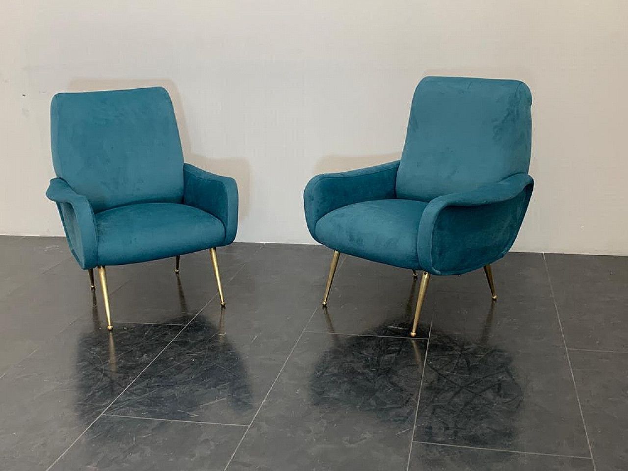 Pair Of Armchairs Model Lady In The Style Of Marco Zanuso, 1950s photo furniture