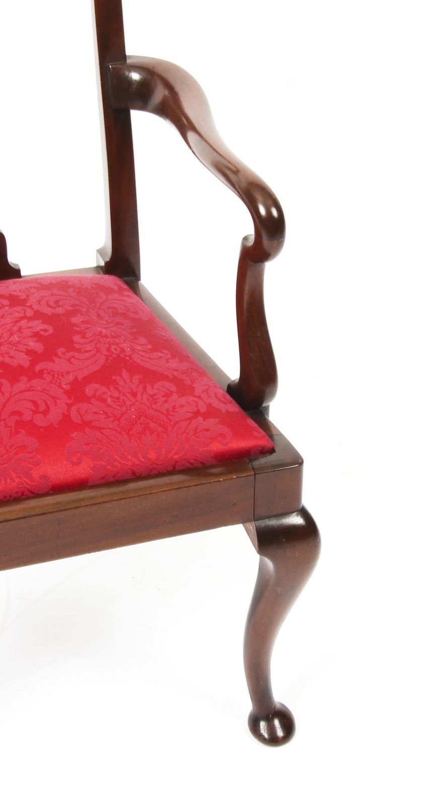 Antique Queen Anne Revival Mahogany Child's Chair   C1920 photo vinterior