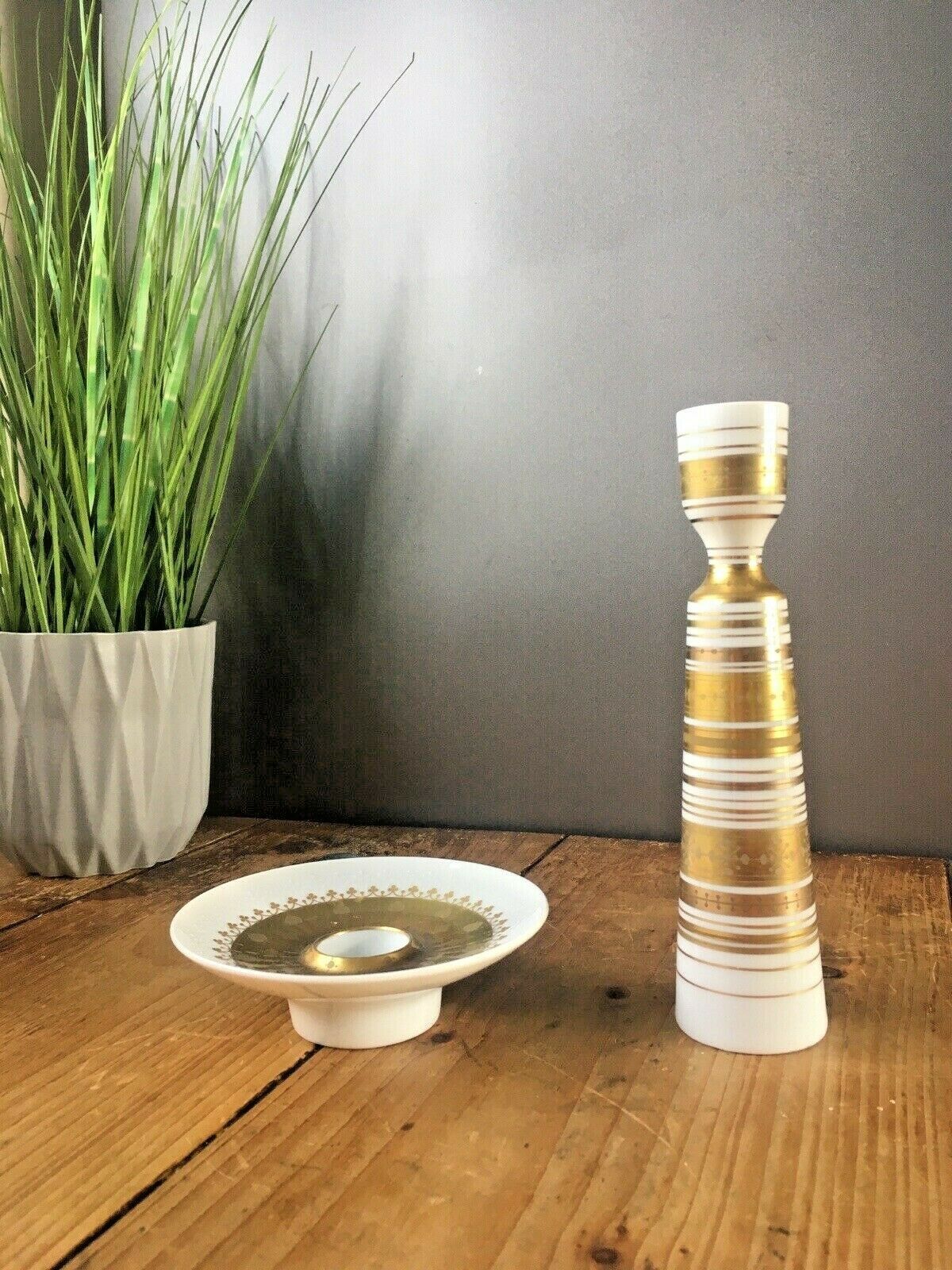 Home Decor Rosenthal Studio Line Bjorn Wiinblad Quatre Couleurs Scandi Candlestick Holder. photo