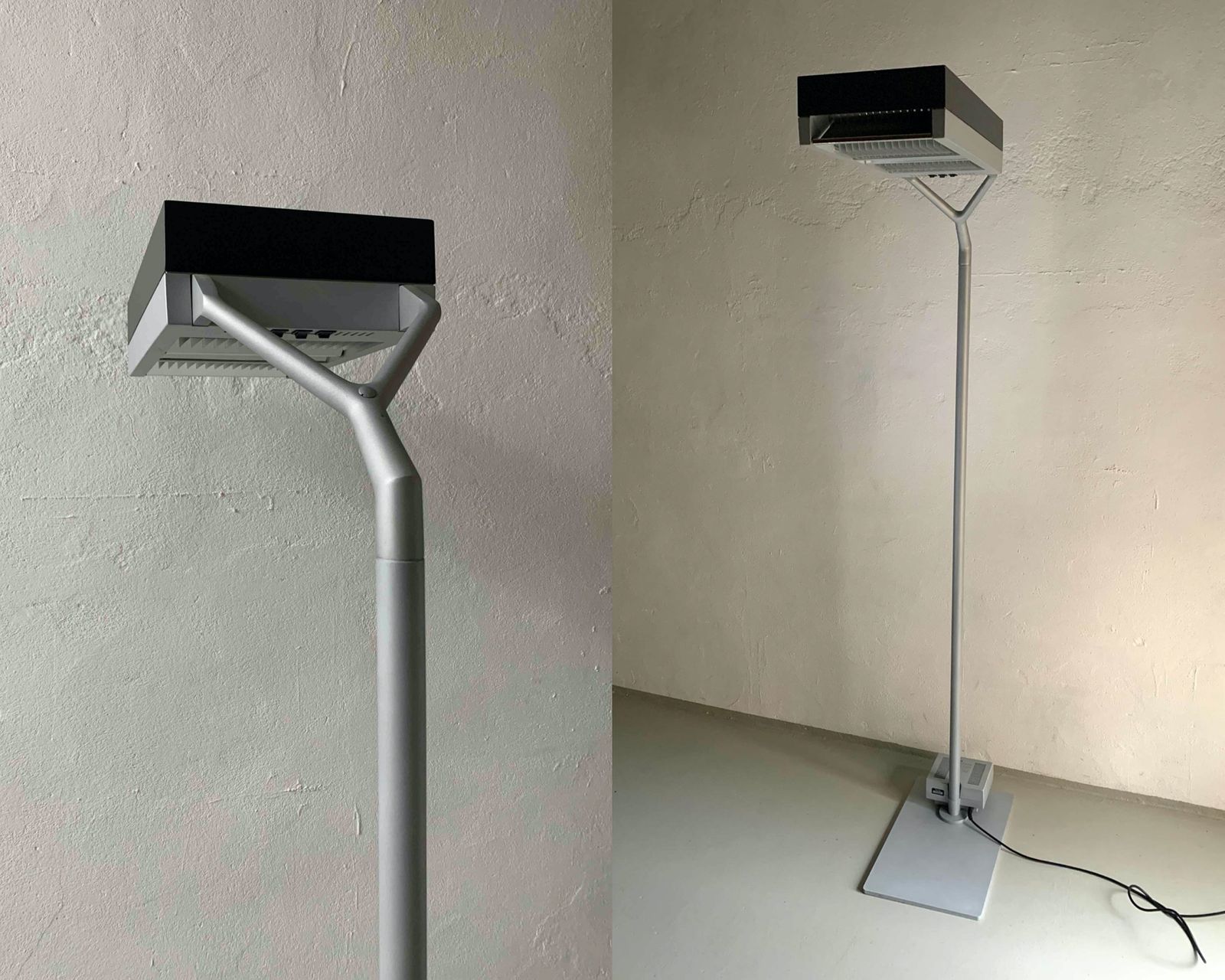 Gray Metal Floor Lamp/Glen Oliver Löw/Antonio Citterio/Ansorg/Germany/1994