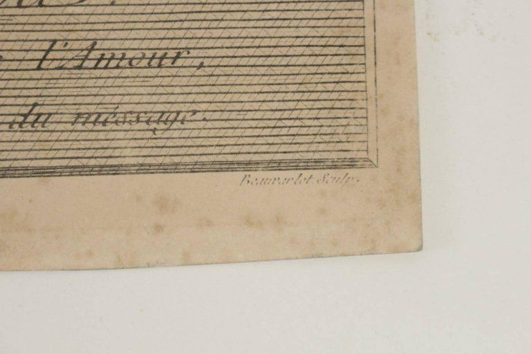 Steel Engraving From The 19th Century “Le Depart Du Courier” photo vintage