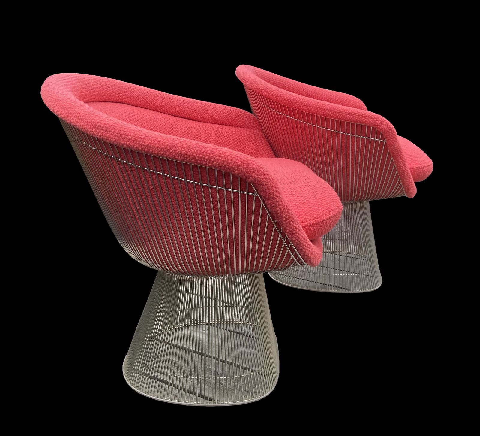 Pair Of Warren Platner Lounge Chairs For Knoll International. photo furniture