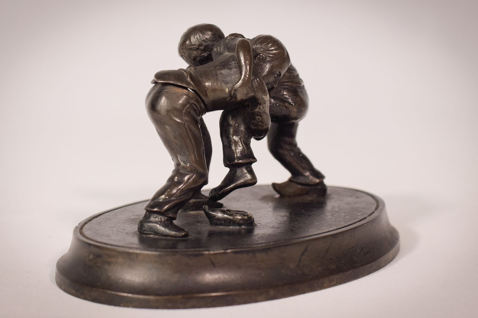 Bronzen Sculptuur Van Vechtende Jongens, 19e Eeuw photo Woonaccessoires