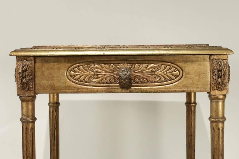 photo furniture Elegant Console With A Centre Drawer In The Style Of Louis XVI