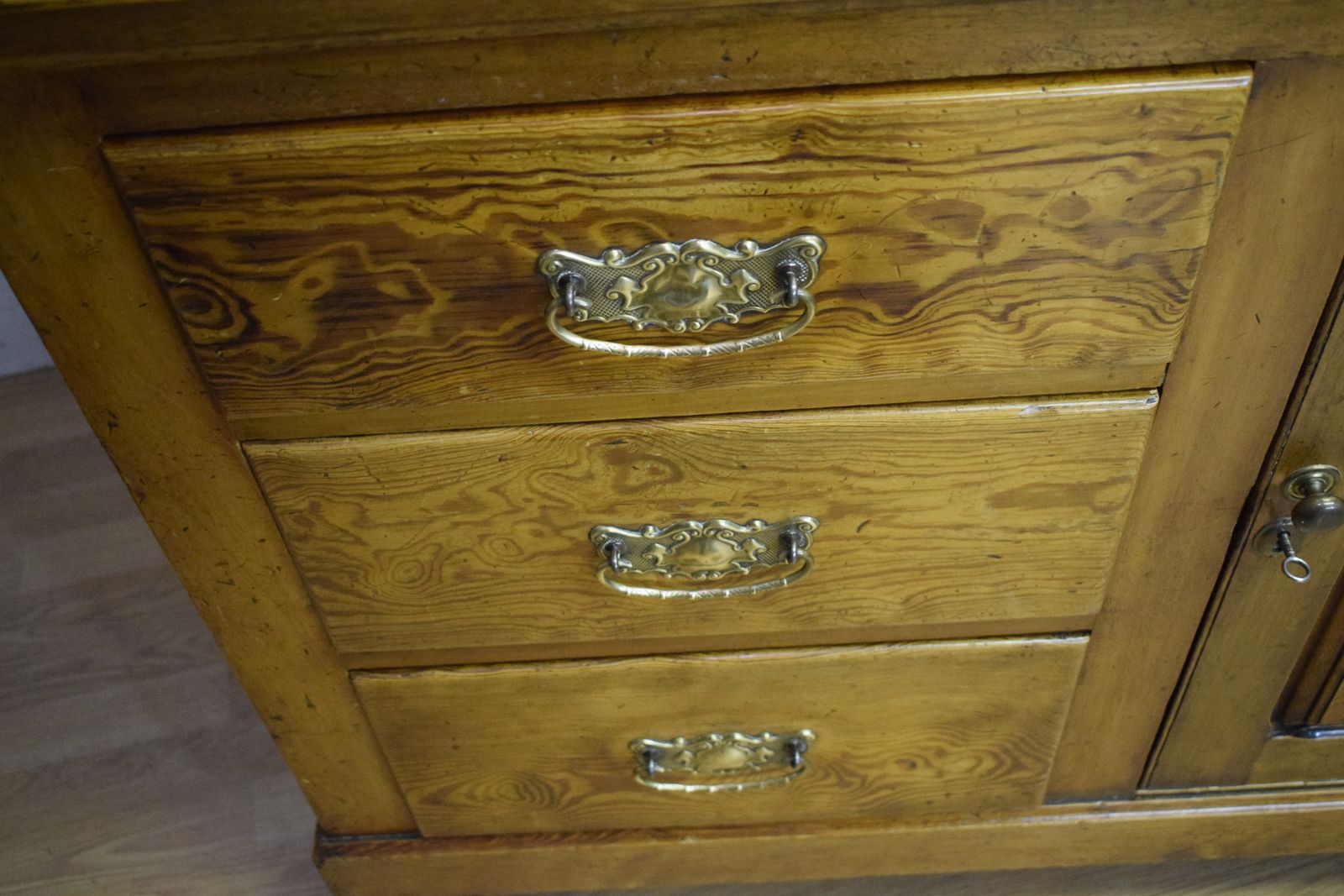 photo furniture Victorian Dresser Base, 1800s, Pine