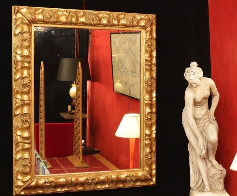 Mirror In Gilt Wood And Gesso From The 19th Century Period Of Napoleon III photo furniture