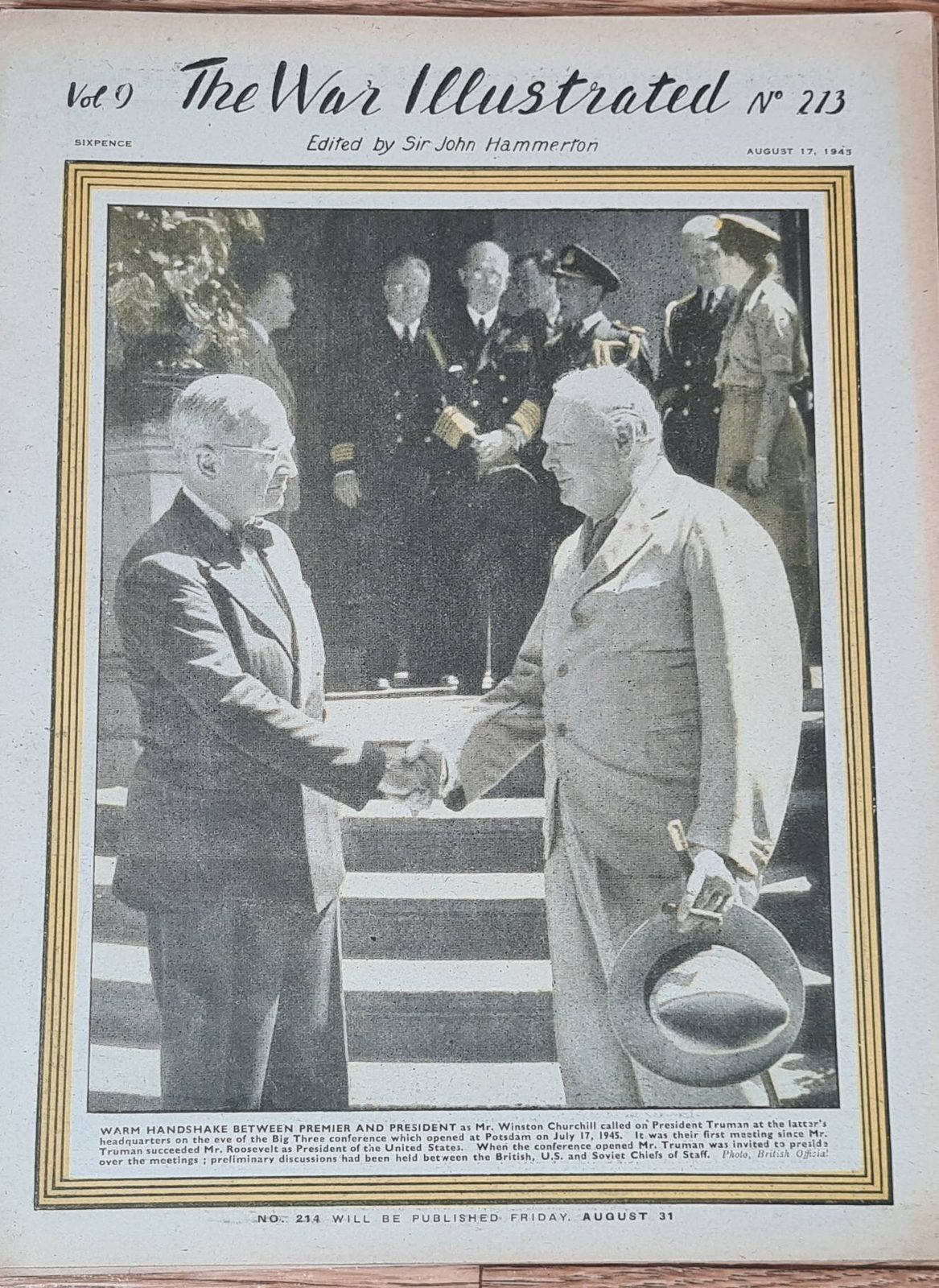The War Illustrated   Original Newspaper From World War Two photo furniture