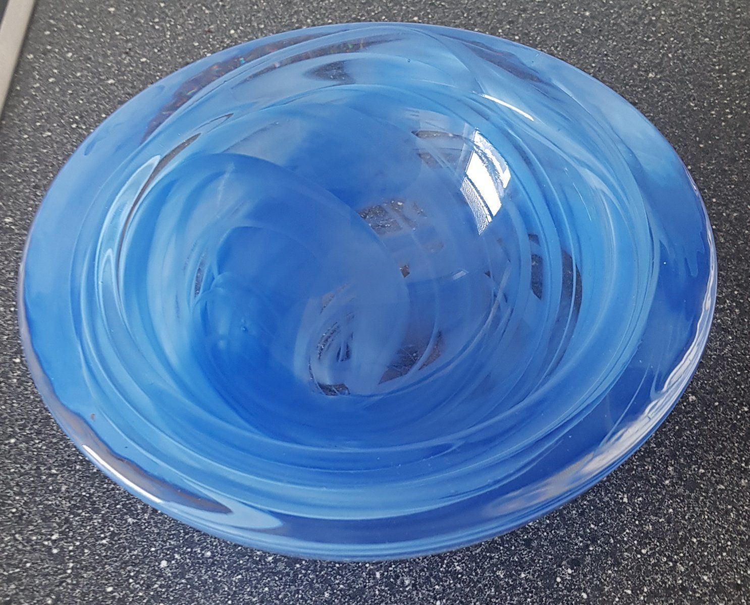 Blue Bowl And Centerpiece By Anna Ehrner For Kosta Boda 1990s photo furniture