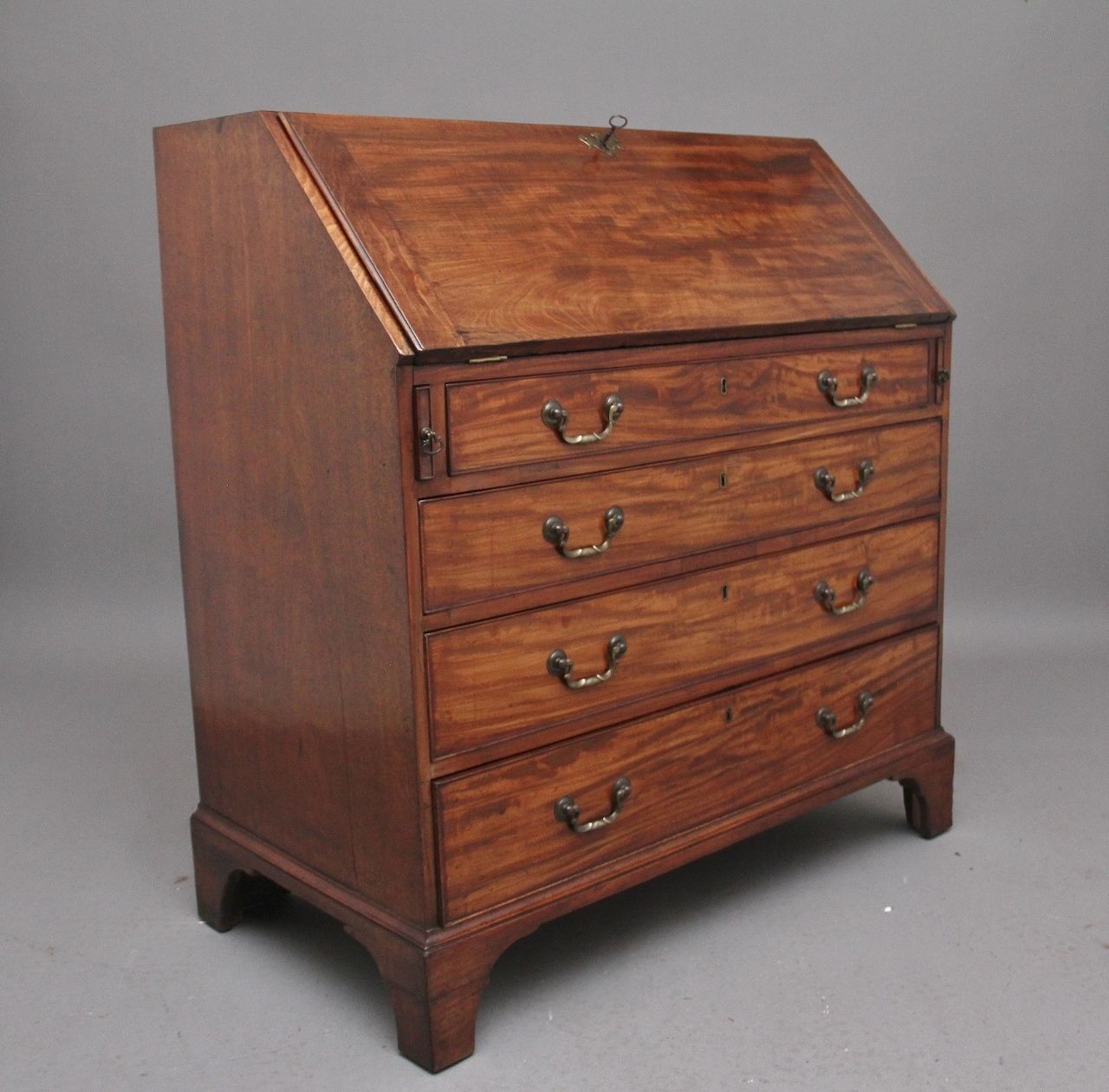 18th Century Mahogany Bureau, 1700s photo for sale