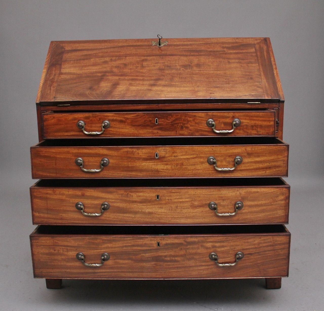 18th Century Mahogany Bureau, 1700s photo Furniture