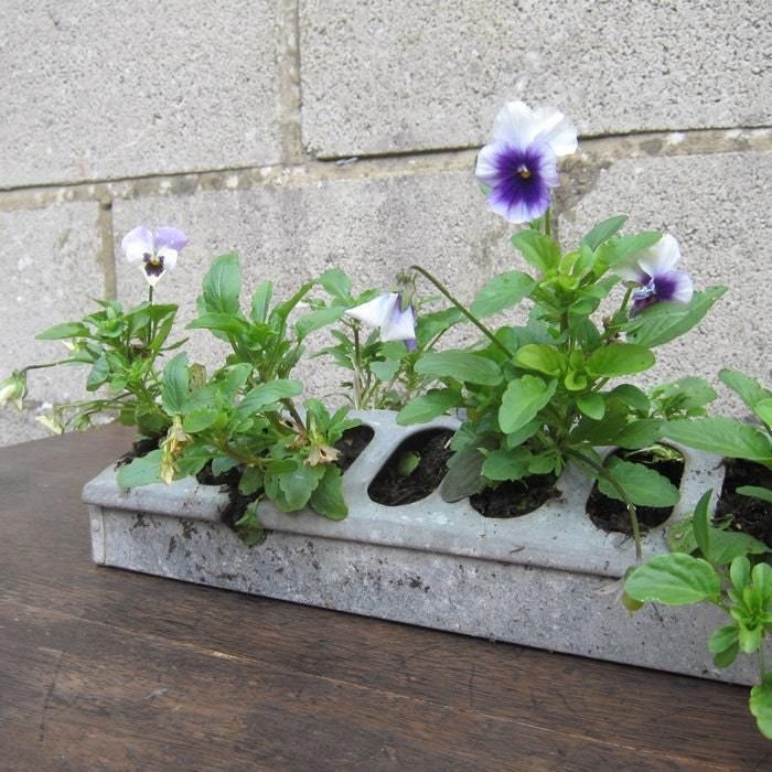 Industrial Garden Planter Flowers Window Metal Pot Plant photo for sale