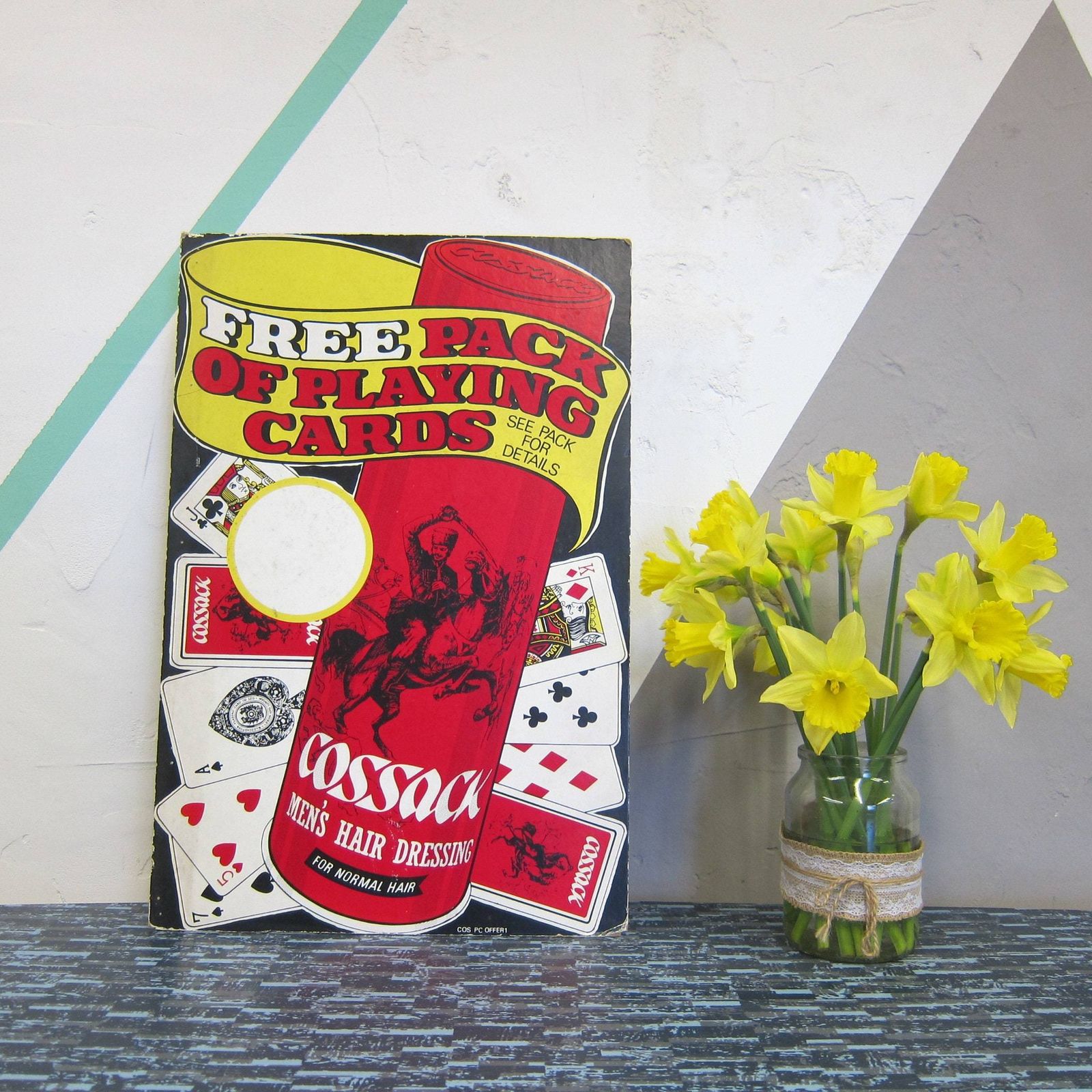 Vintage 1960s Advertising Sign Poster Playing Cards