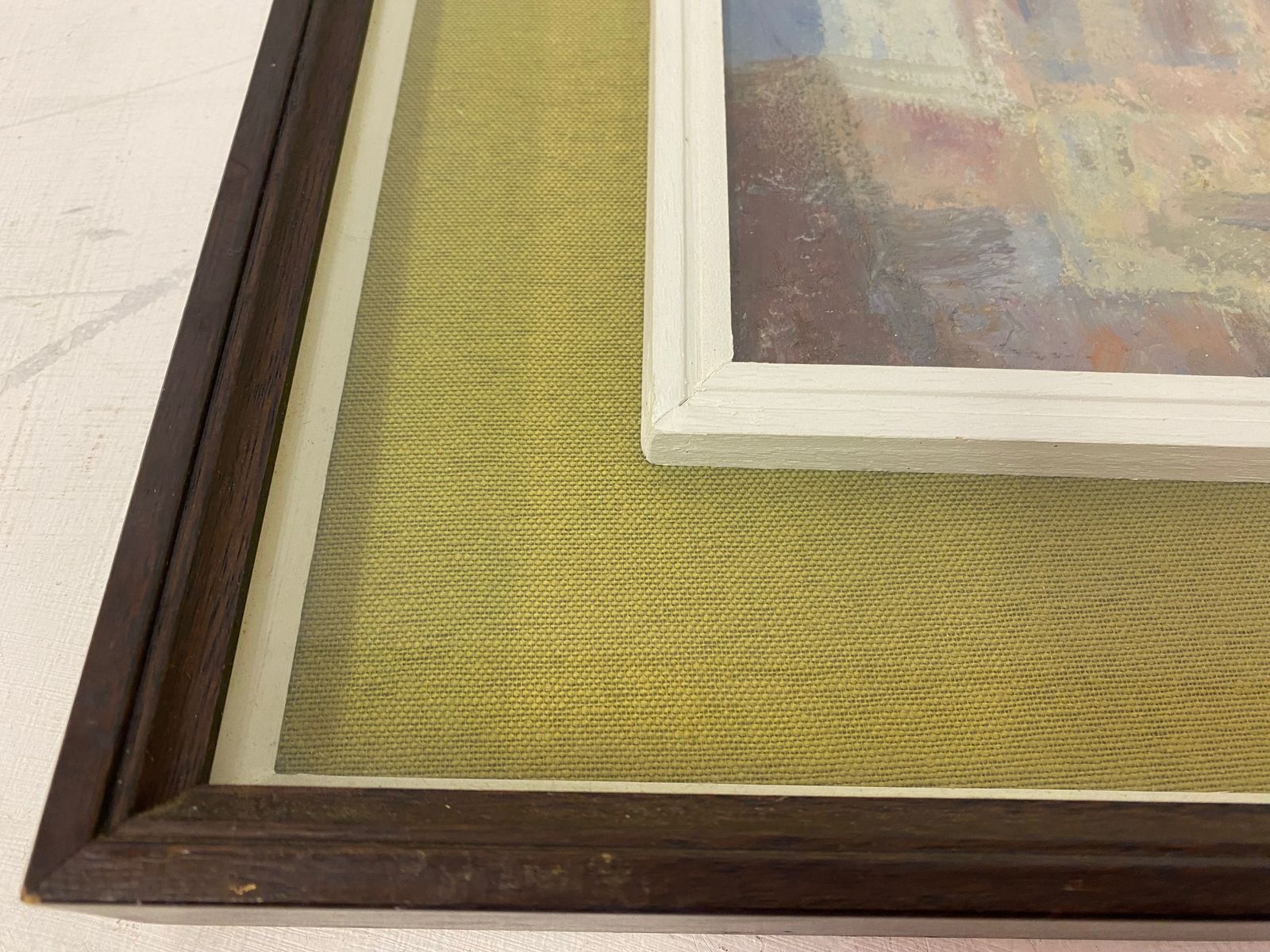 1970s Italian Painting, Oil On Canvas photo furniture