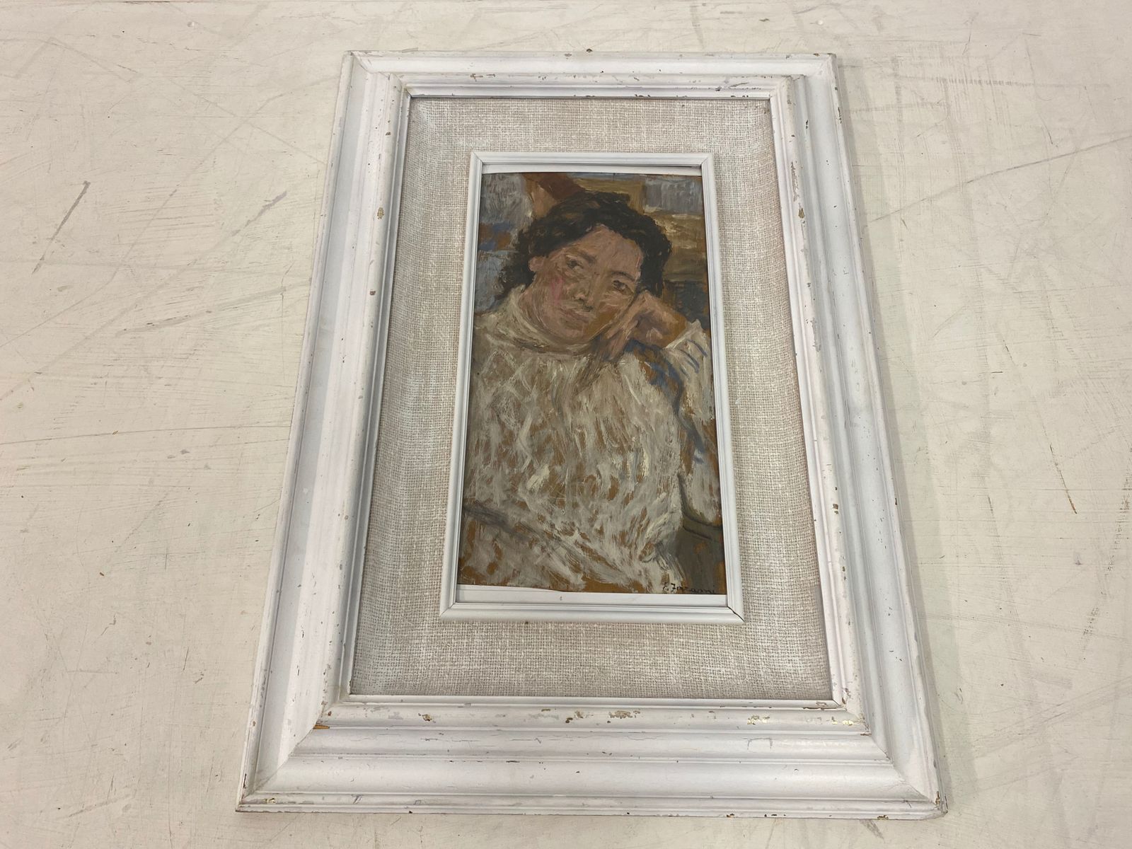 1970s Italian Portrait Painting photo furniture