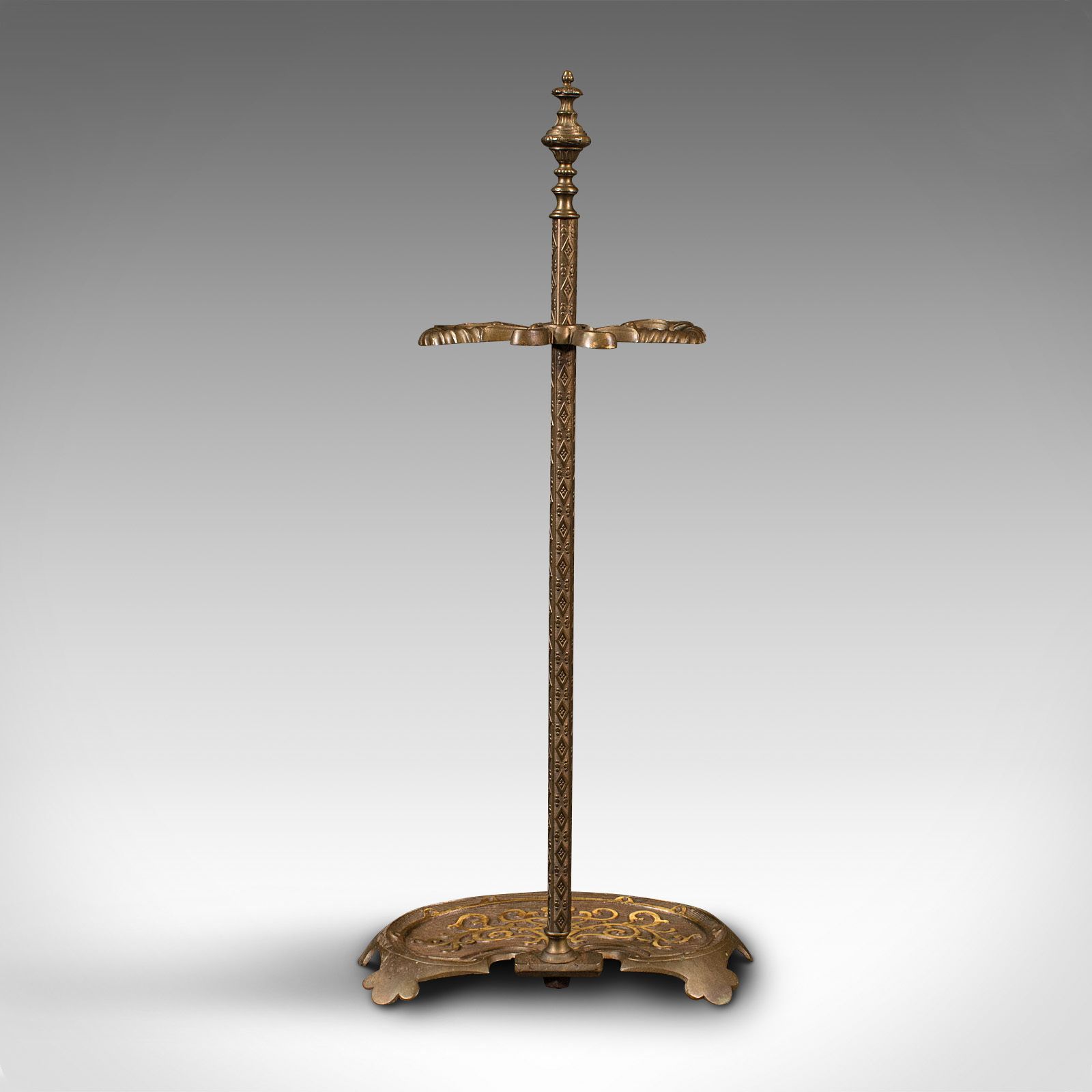 Antique Stick Stand, French, Brass, Hall, Umbrella Rack photo vinterior