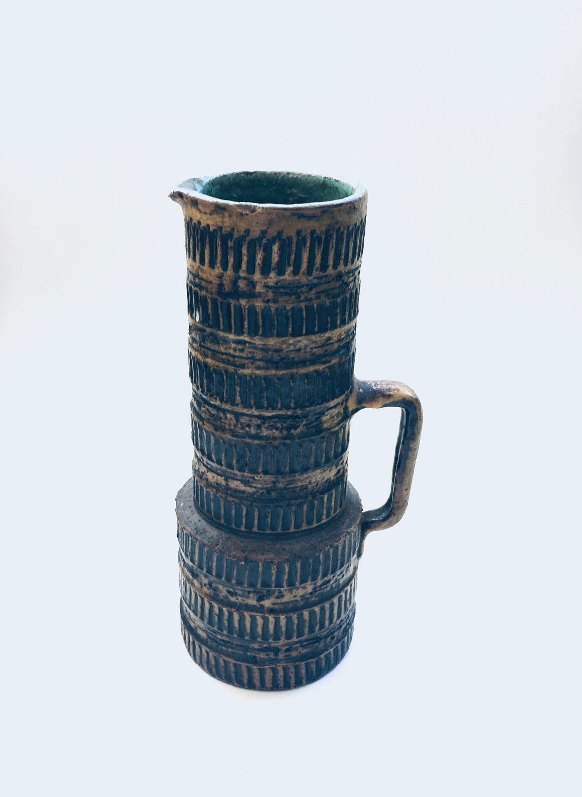Vintage Spara Schamotte Keramik Studio Art Pottery Vase, W Germany 1960's photo for sale