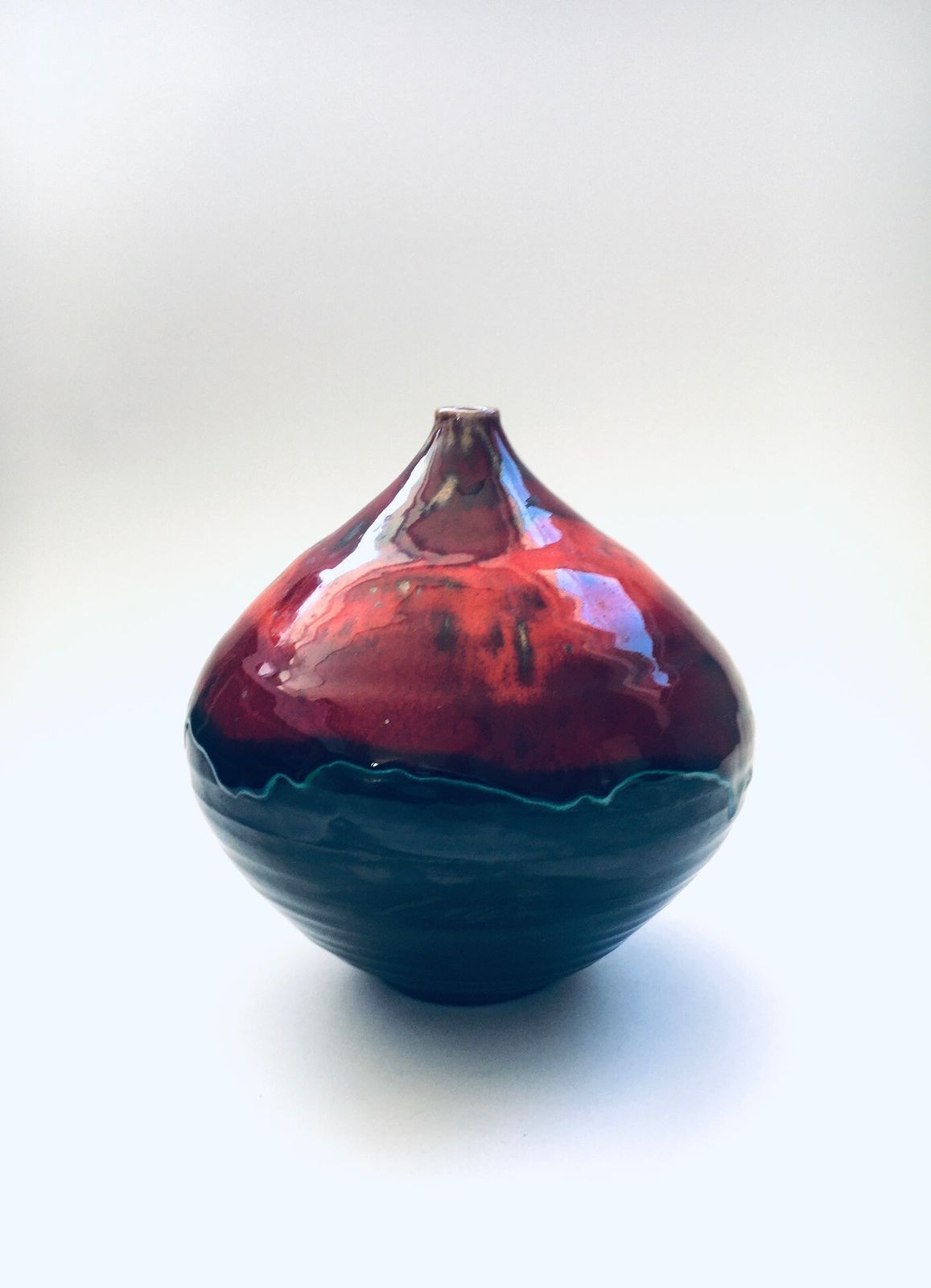Mid Century Céramiques D'art Signées Rigo Vaas, België Ca. Jaren 1960 photo Woonaccessoires