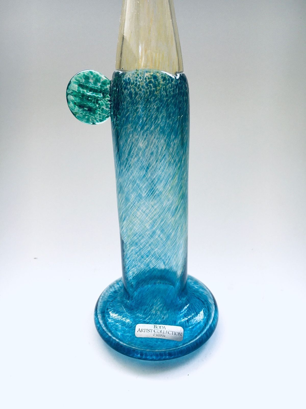 Boda Artist Collection Art Glass Vase By Bertel Vallien For Kosta Boda, Sweden 1980's photo Home Decor