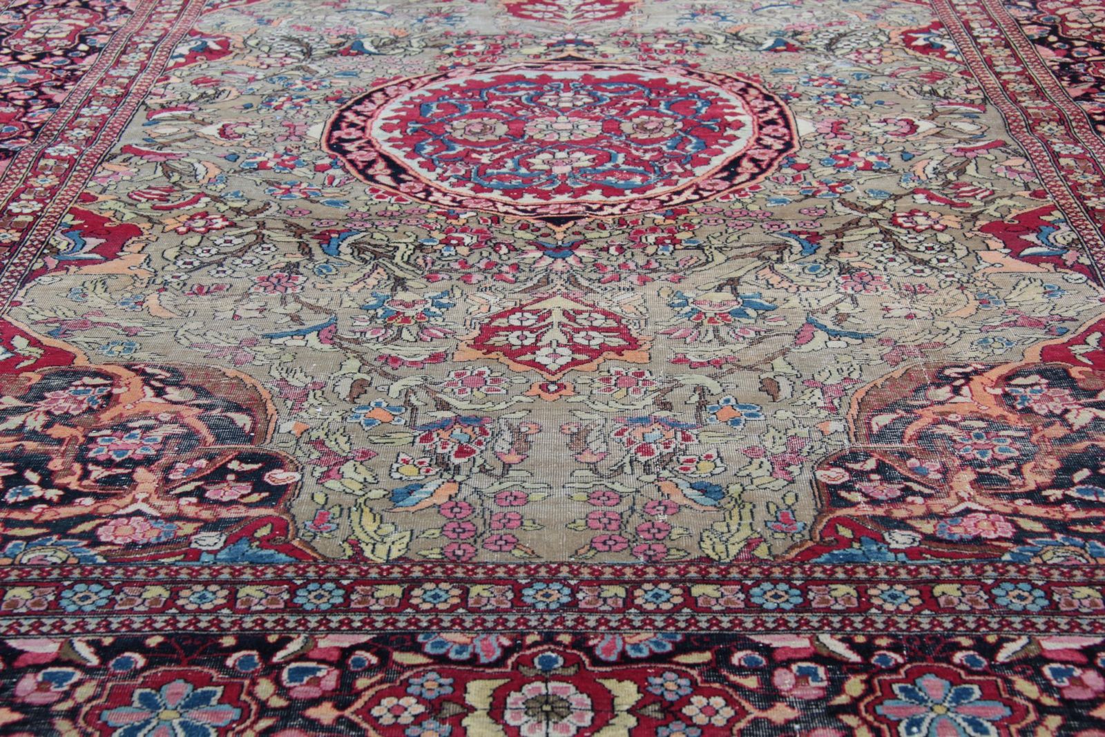 Traditional Antique Rugs Handknotted Oriental Area Green Wool Carpet photo buy