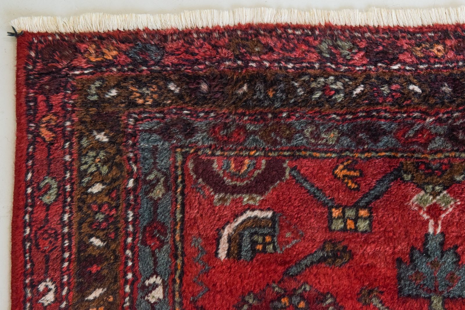 Textiles Handwoven Vintage Rug, Late 20th Century photo