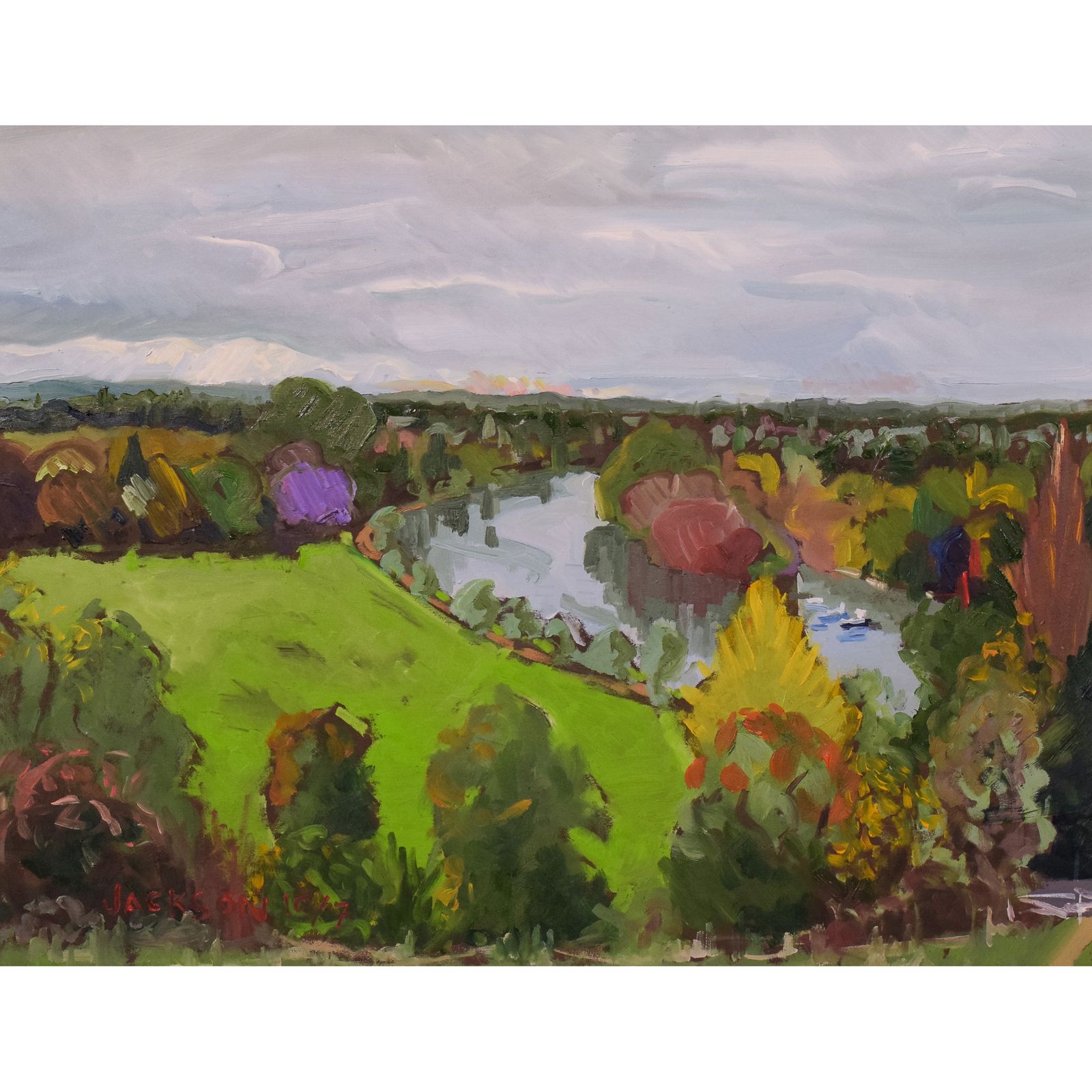 Richmond Terrace Sunset, En Plein Air
