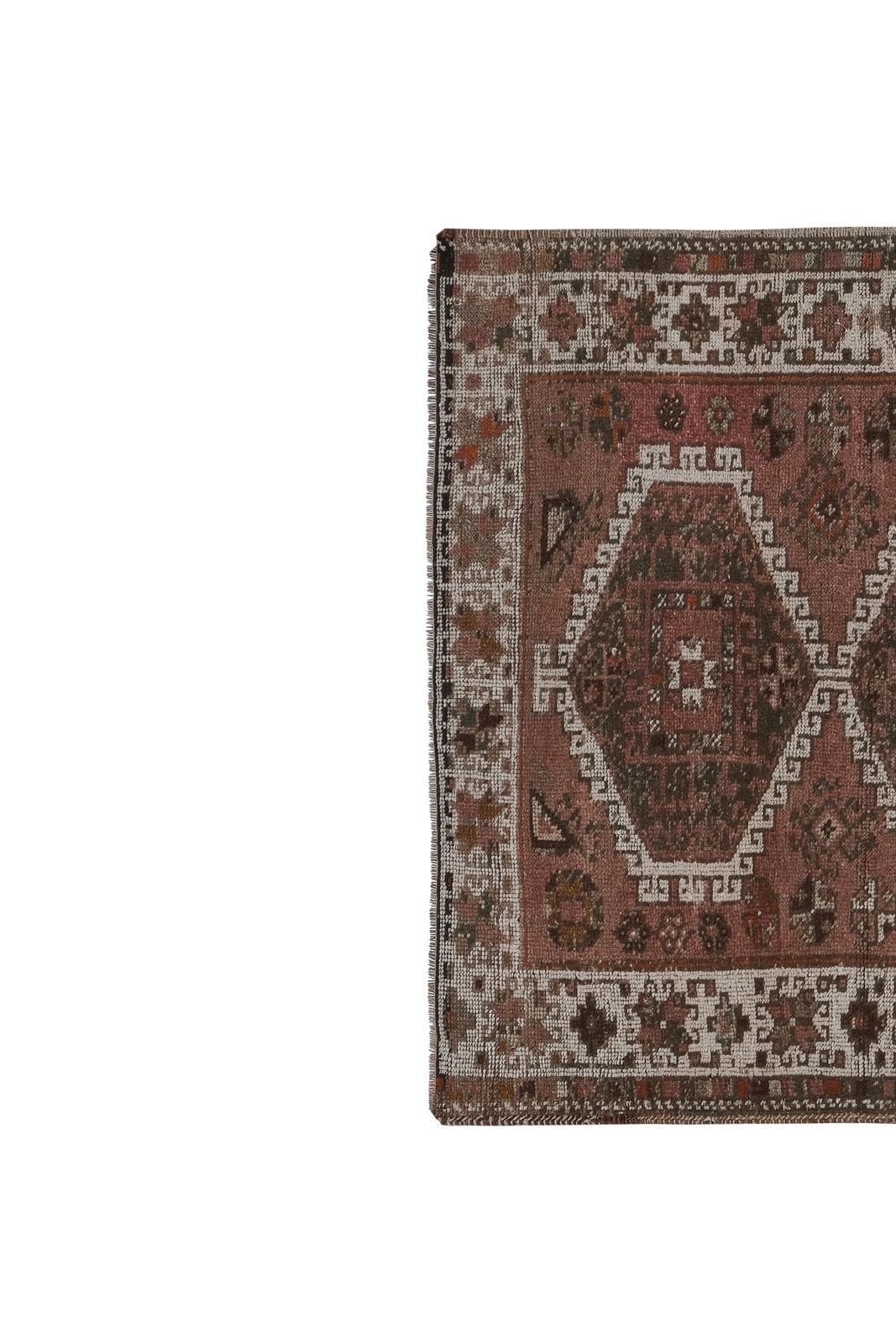 Kurdish Hand Knotted Distressed Tribal Runner 4'4'' X 8'7'' photo vintage