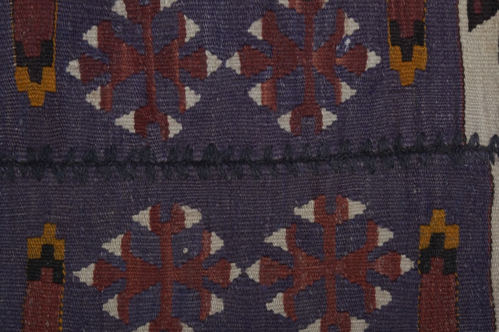Vintage Pastel Geometric Kilim Rug 4'11'' X 11'11'' photo for sale