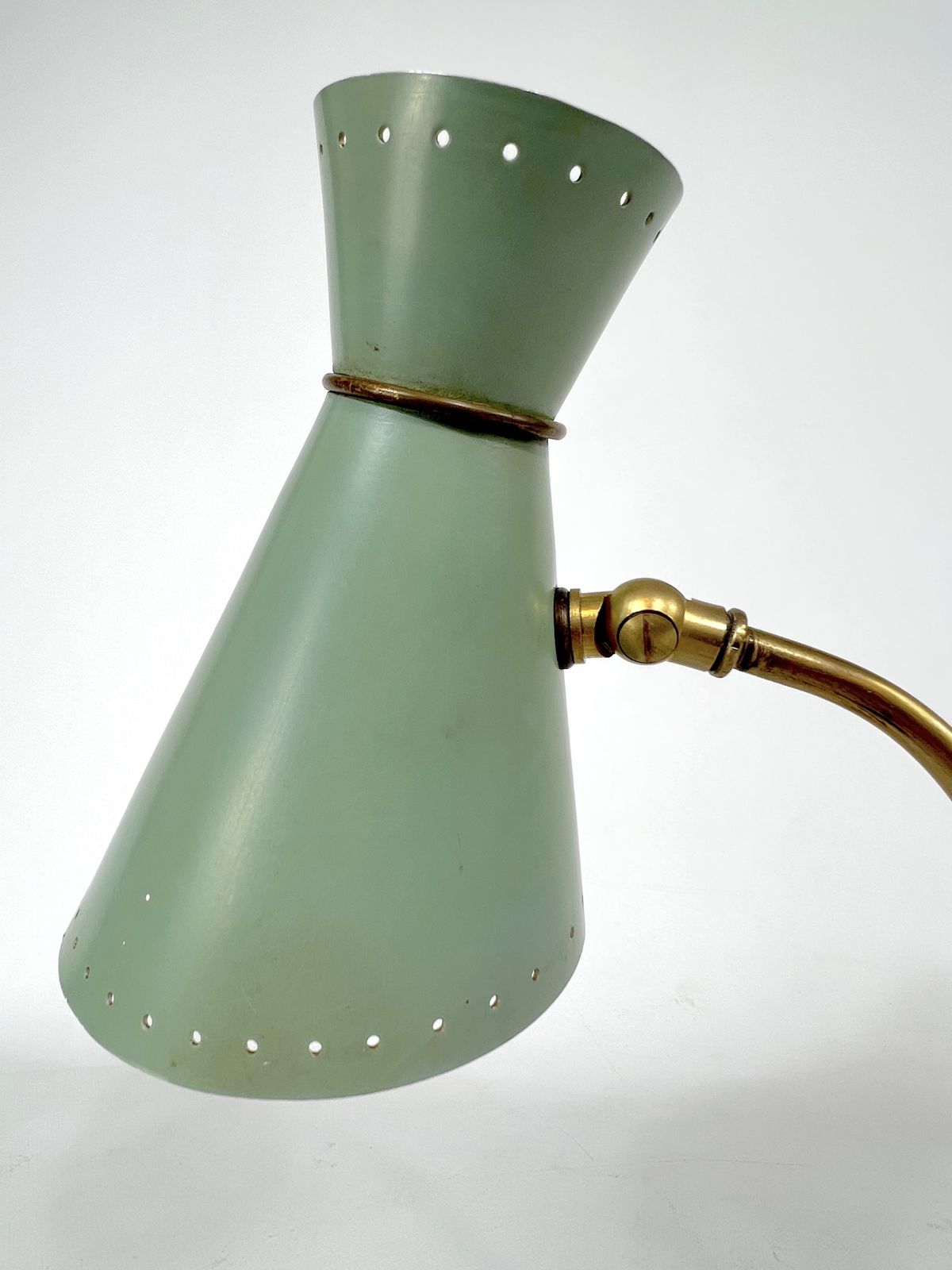 Mid Century Stilnovo Brass Orientable Table Or Wall Lamp From 50s photo 1771.25