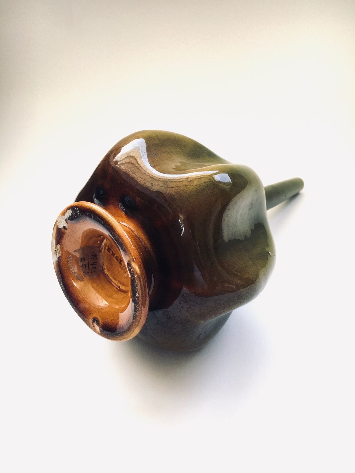 photo furniture Vintage Art Studio Ceramic Spout Vase England 1960s