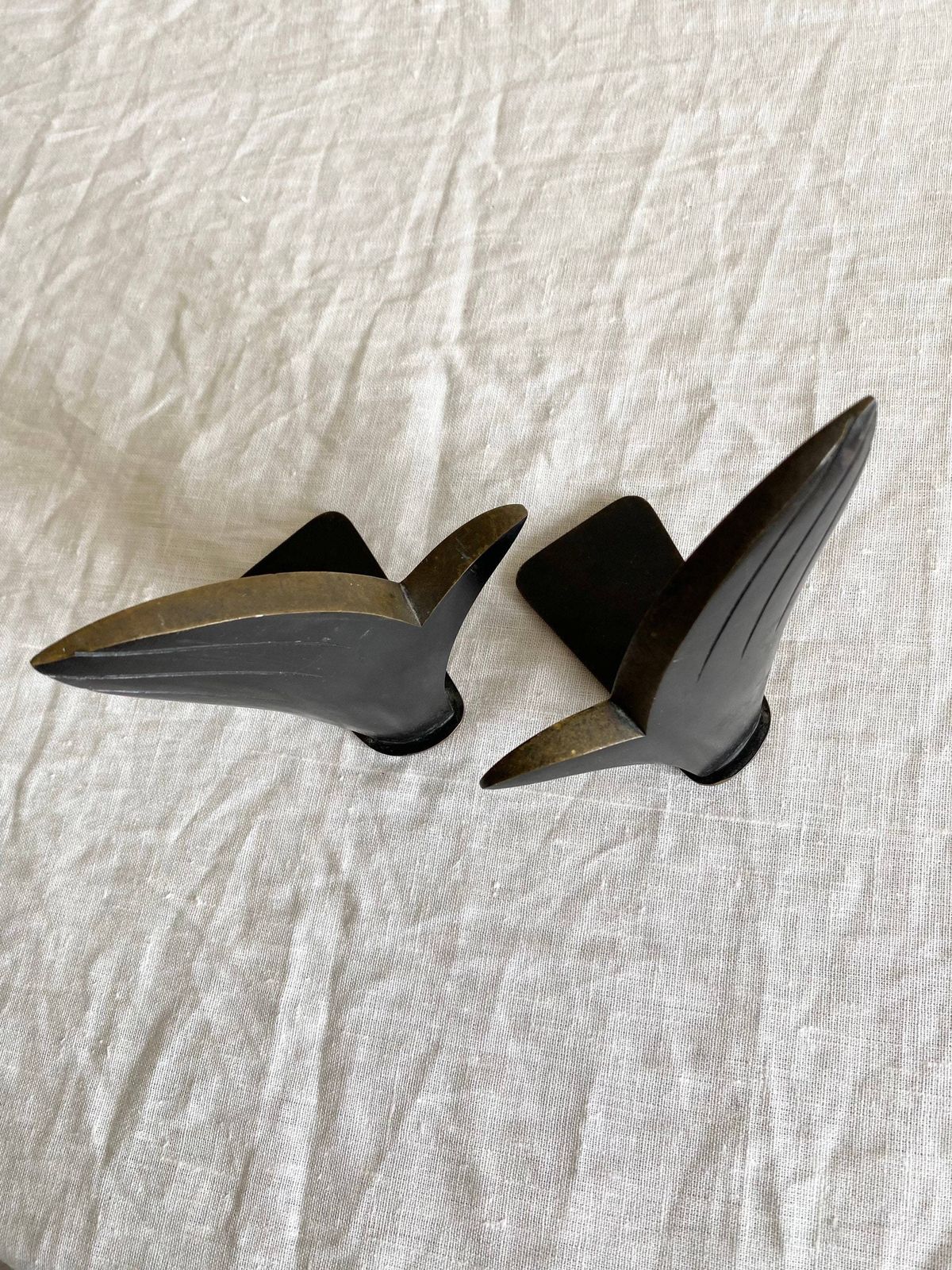 Richard Rohac Pair Of Bronze Bookends, Mid Century C.1950s, Austria photo Home Decor