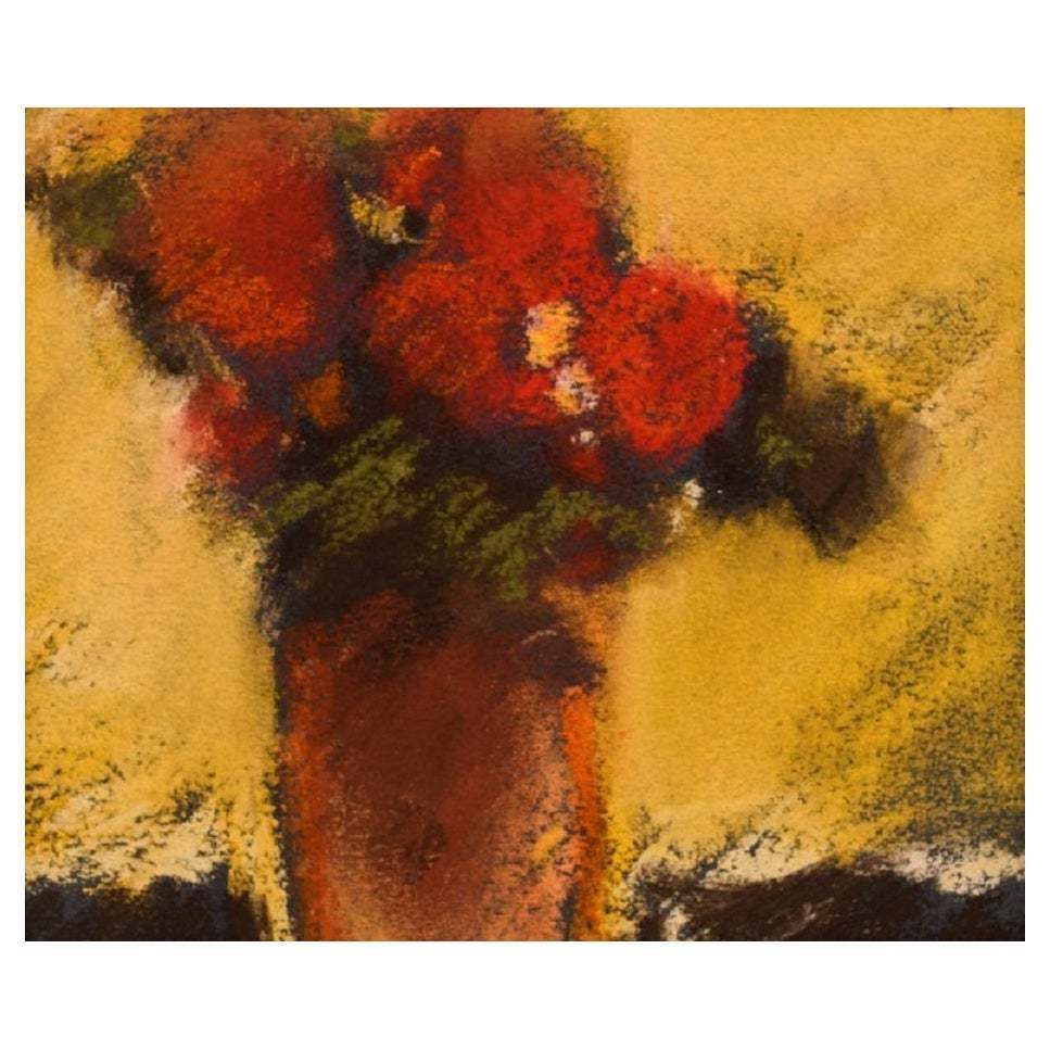 René Leroy, French Artist, Pastel On Paper, 1980s
