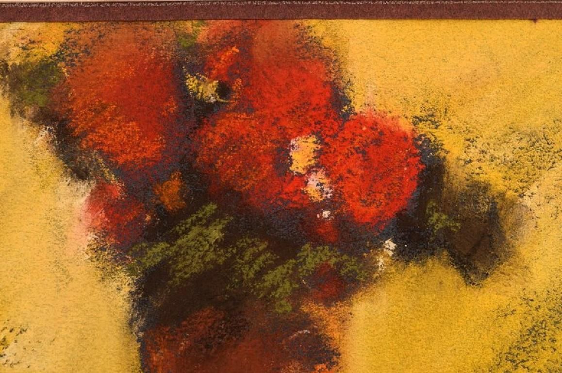 René Leroy, French Artist, Pastel On Paper, 1980s photo for sale