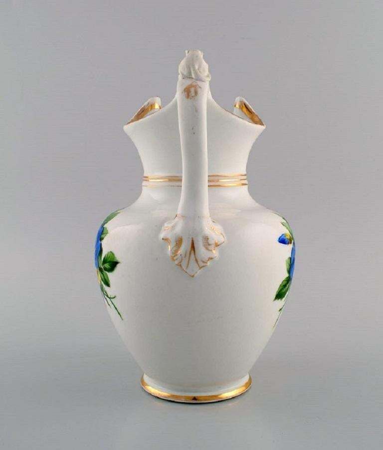 Antique Bing & Grøndahl Chocolate Jug In Porcelain With A Lion On The Handle photo vinterior